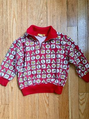 Rare 80s Espirit quarter zip sweatshirt kids size 2t